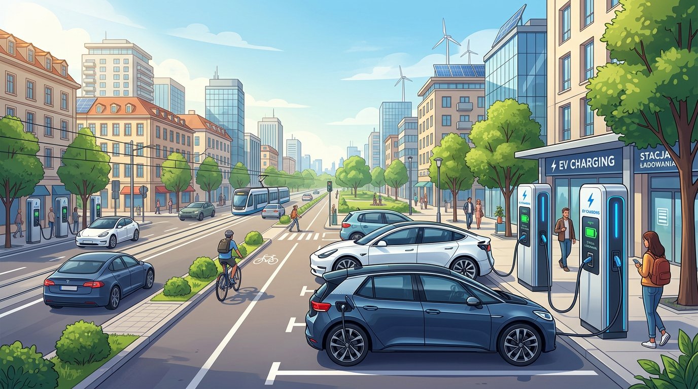 Infrastruktura dla aut elektrycznych – ładowarki w miastach